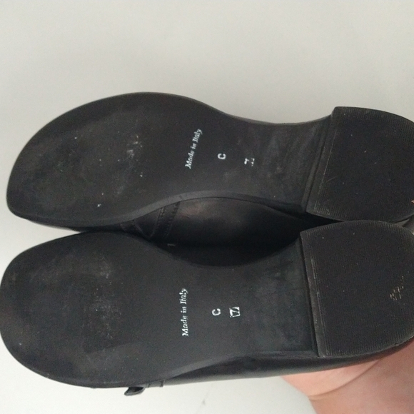 𝅺PREVATA woman 7 brown black slip on low heel dress shoes - Picture 7 of 7